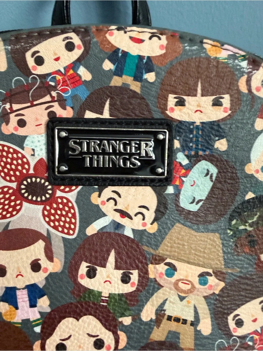 Popular STRANGER THINGS Cartoon Character Mini Backpack - Multicolor